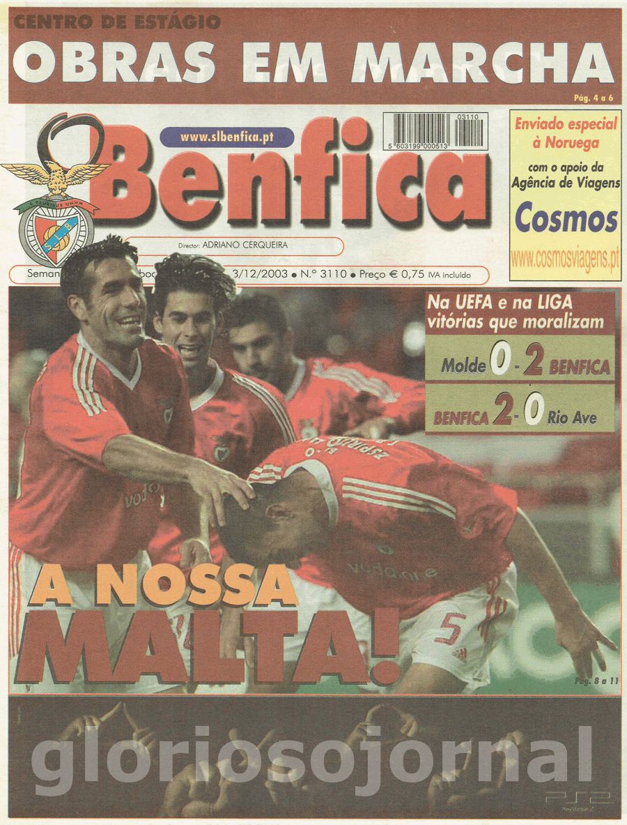 jornal o benfica 3110 2003-12-03